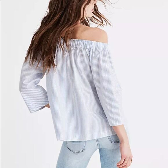 Madewell Clean Off-the-Shoulder Top NWOT - Picture 4 of 8
